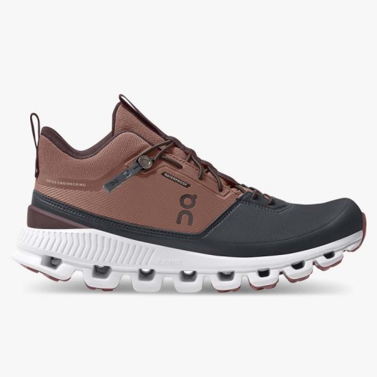 On Cloud Hi Waterproof Cocoa/Pebbl Women